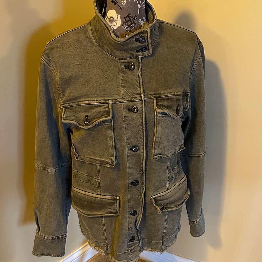 NWT Free People Olive Utility Jacket
